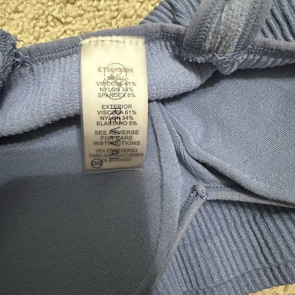 Alterd State Blue Ribbed Crop Top - Picture 2 of 2